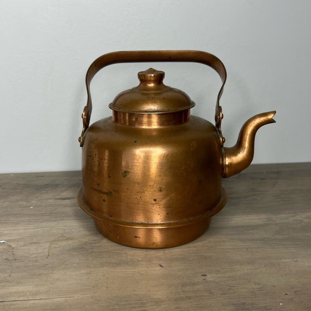 Vintage Copper Tea Kettle